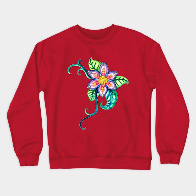 Water Lotus Crewneck Sweatshirt by ptowndanig